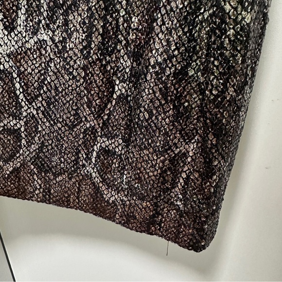 Anthropologie Sequin Snake Joni Pants Women’s Size 6 NWT Brown Gray Animal Print - Picture 11 of 16